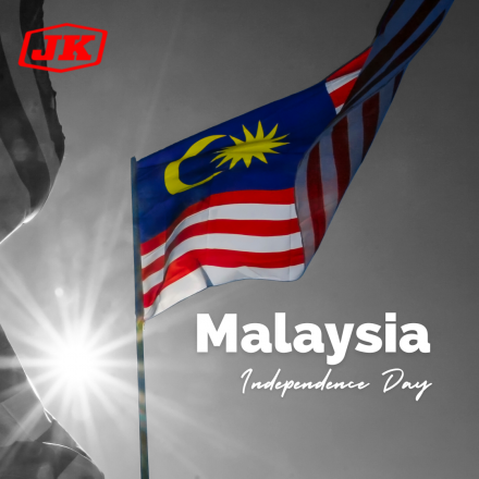 Black and White Modern Malaysia Independence Day Social Media Graphic Instagram Post